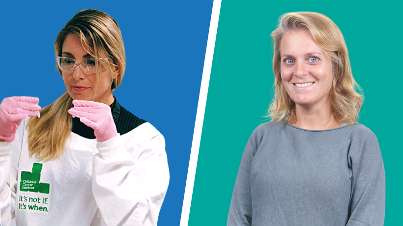 Dr Emmy Fleuren and Dr Emmy Dolman from the Children's Cancer Institute are researching the DNA damage response (DDR) as a therapy for sarcoma patients.