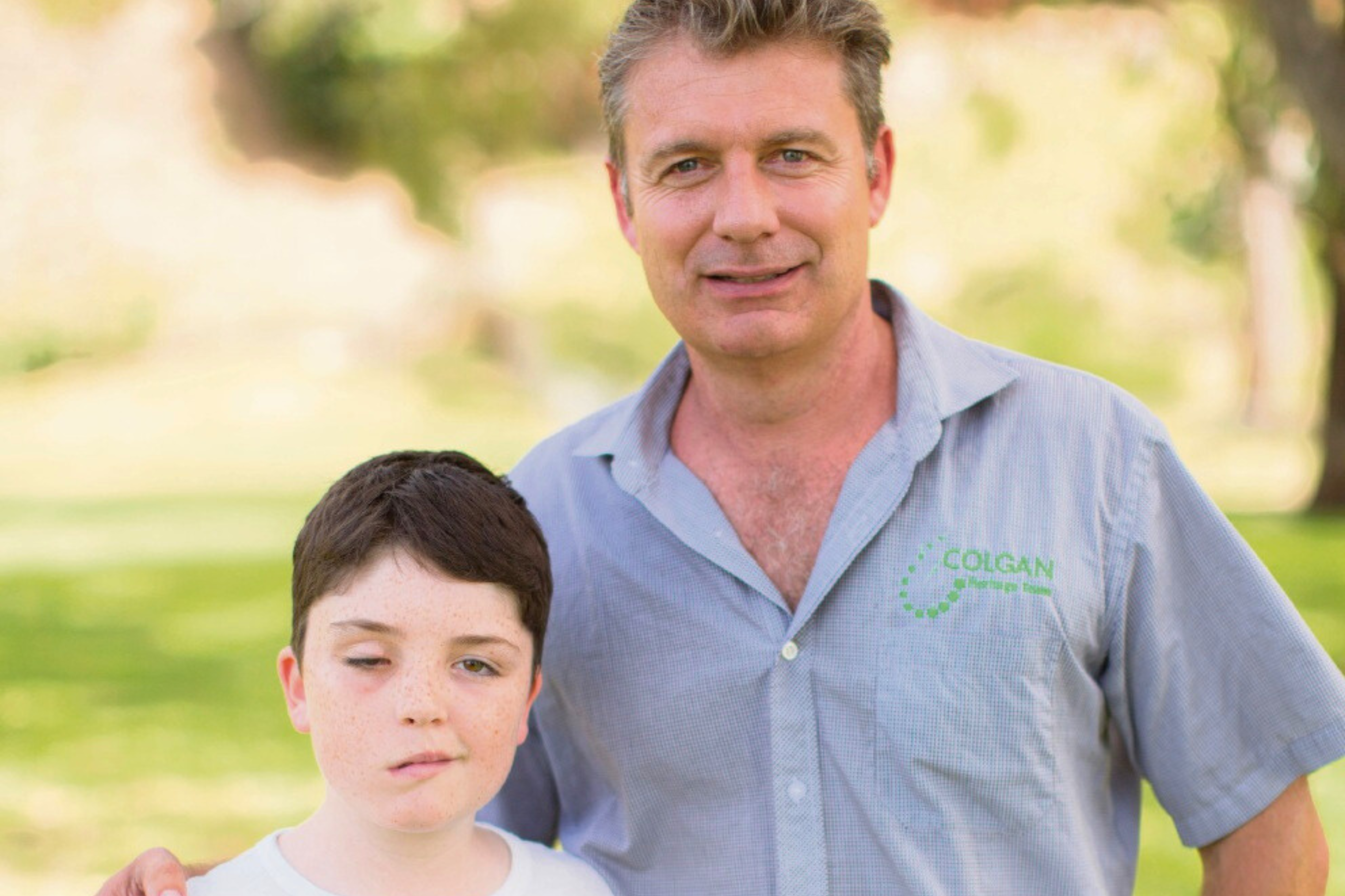 Pirate Day founders, Nathan Colgan and son Conor who was diagnosed with an inoperable brain tumour