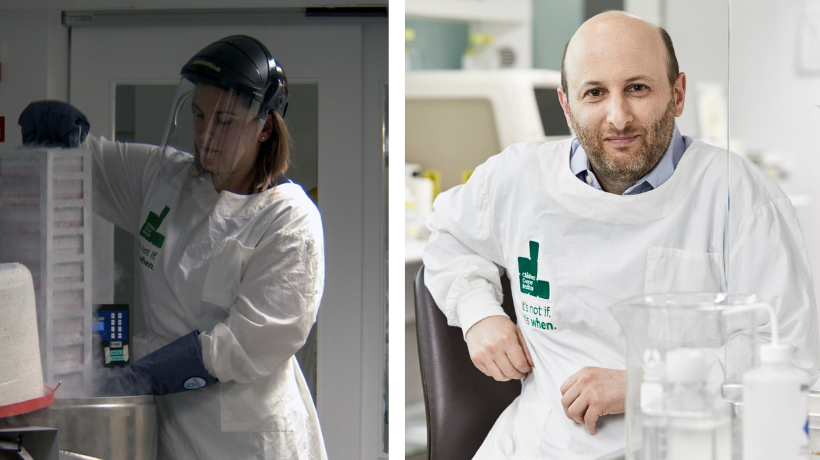 Associate Professor David Ziegler and Dr Dannielle Upton from the Children's Cancer Institute are researching auranofin and its combinations as a new treatment for DIPG.