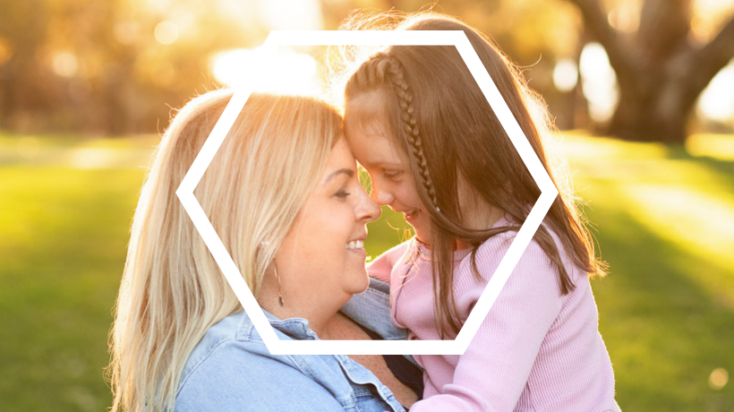 Meagan with her daughter, Harper